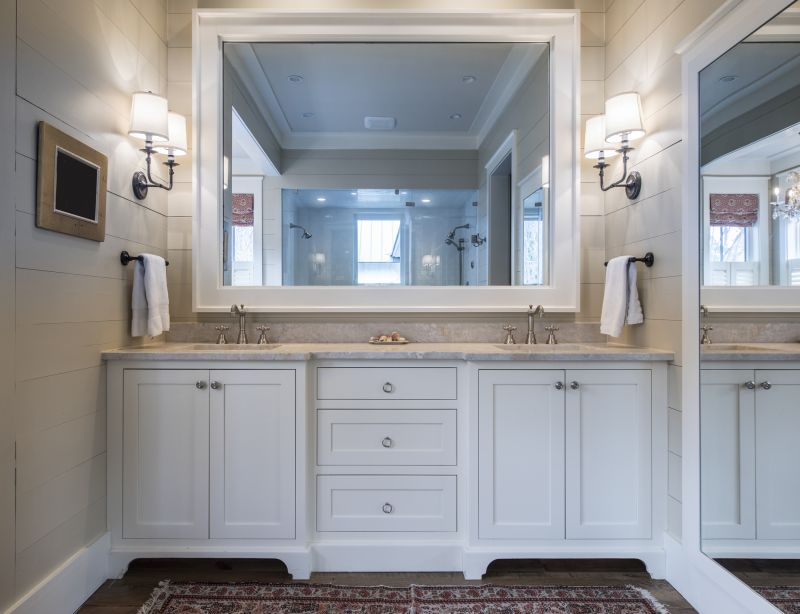 Floating Vanity with Double Sinks